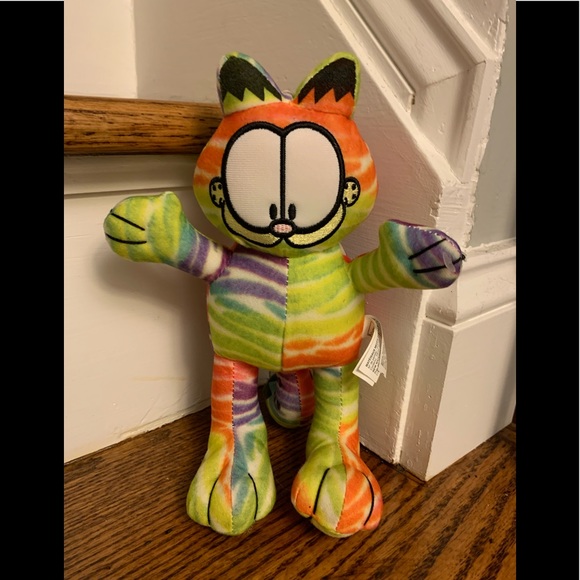 rainbow garfield plush